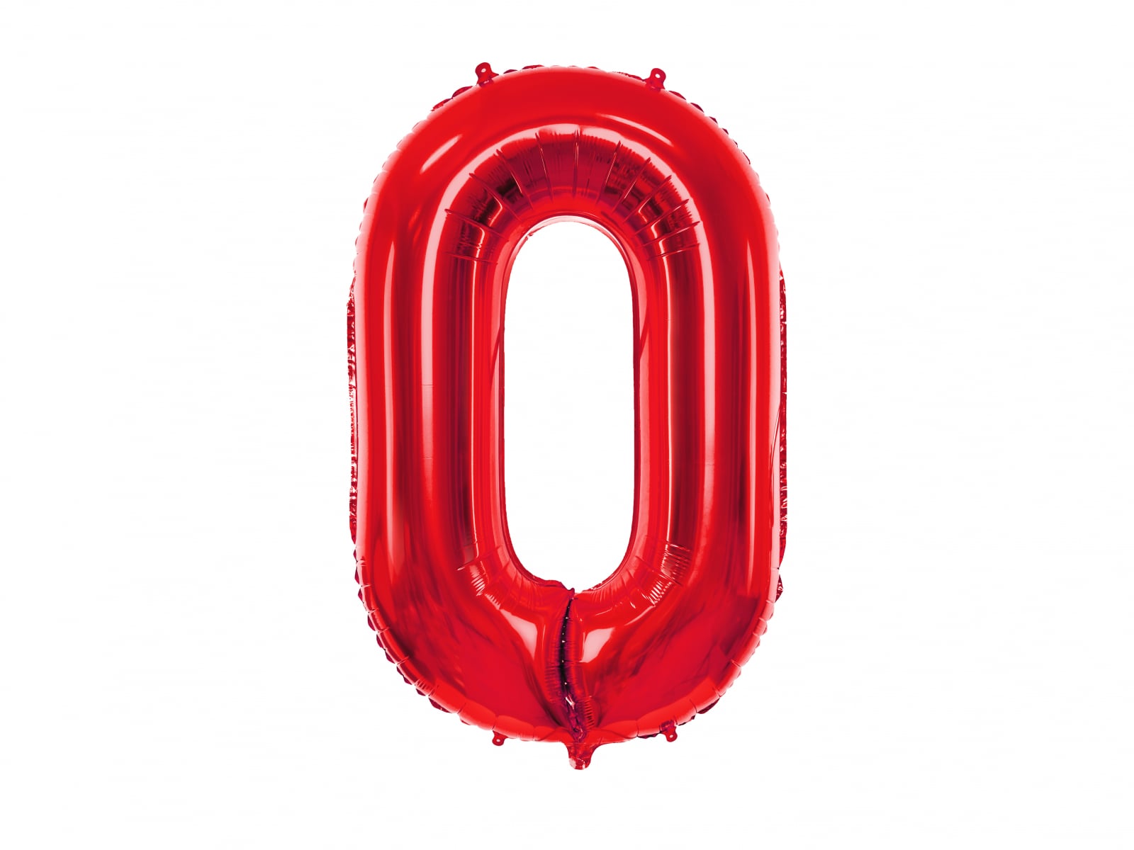 Balon folie Numărul "0", 86 cm, roșu (1 pachet / 1 buc.)