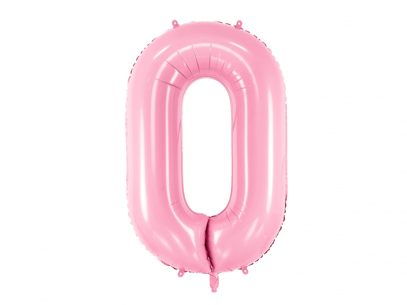 Balon folie Numărul "0", 86 cm, roz (1 pachet / 1 buc.)