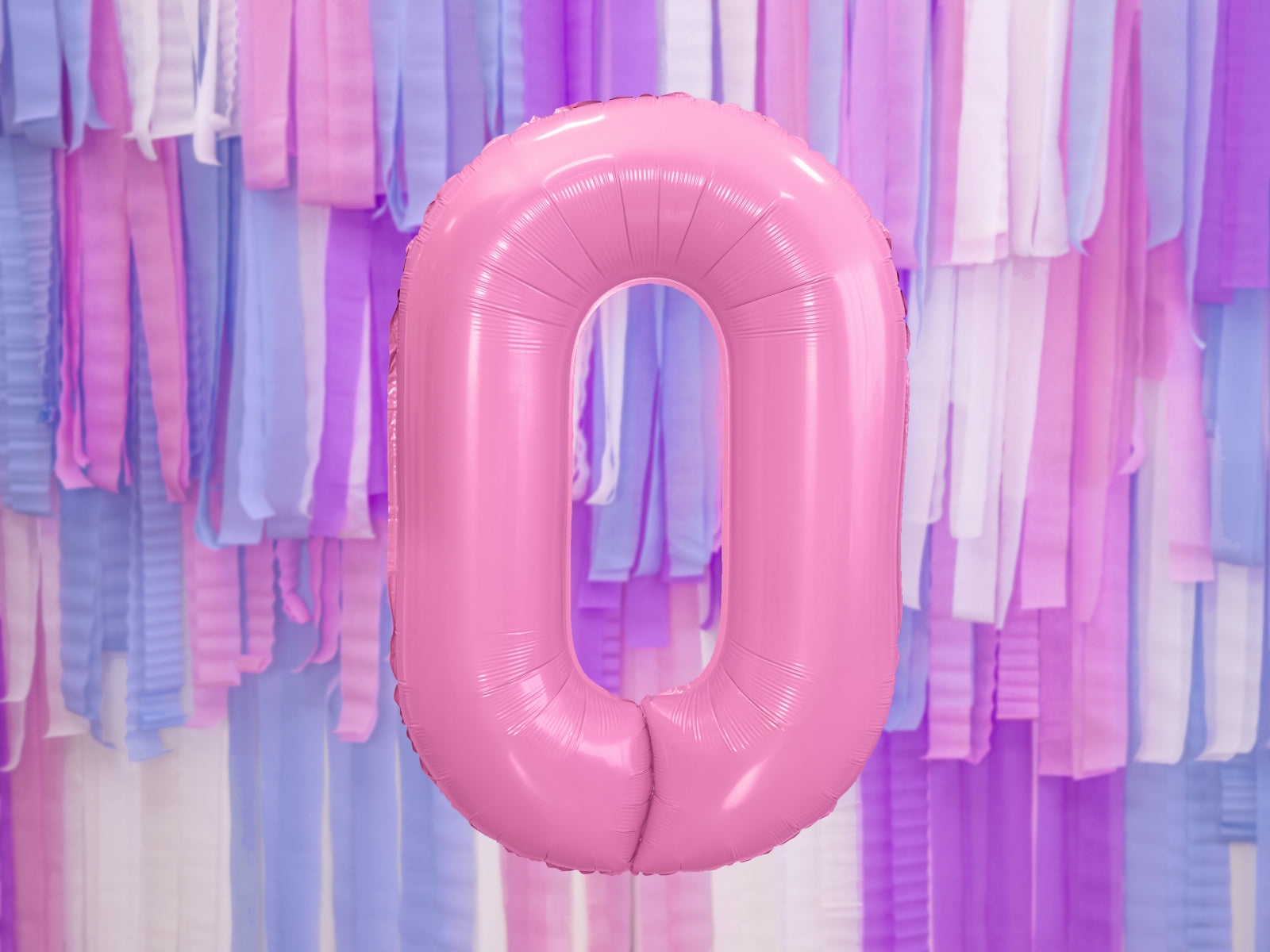 Balon folie Numărul "0", 86 cm, roz (1 pachet / 1 buc.)