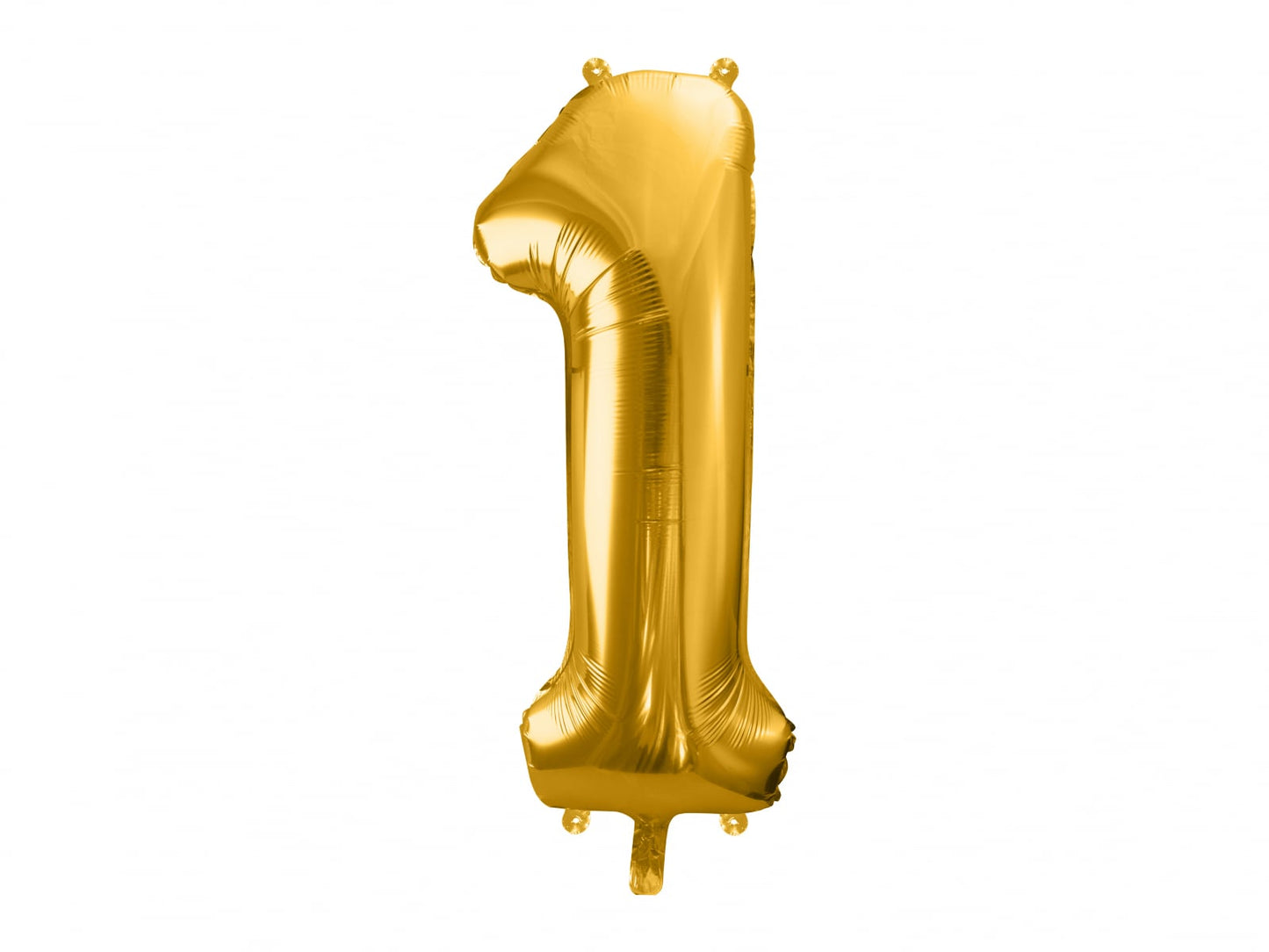 Balon folie Numărul "1", 86 cm, auriu (1 pachet / 1 buc.)