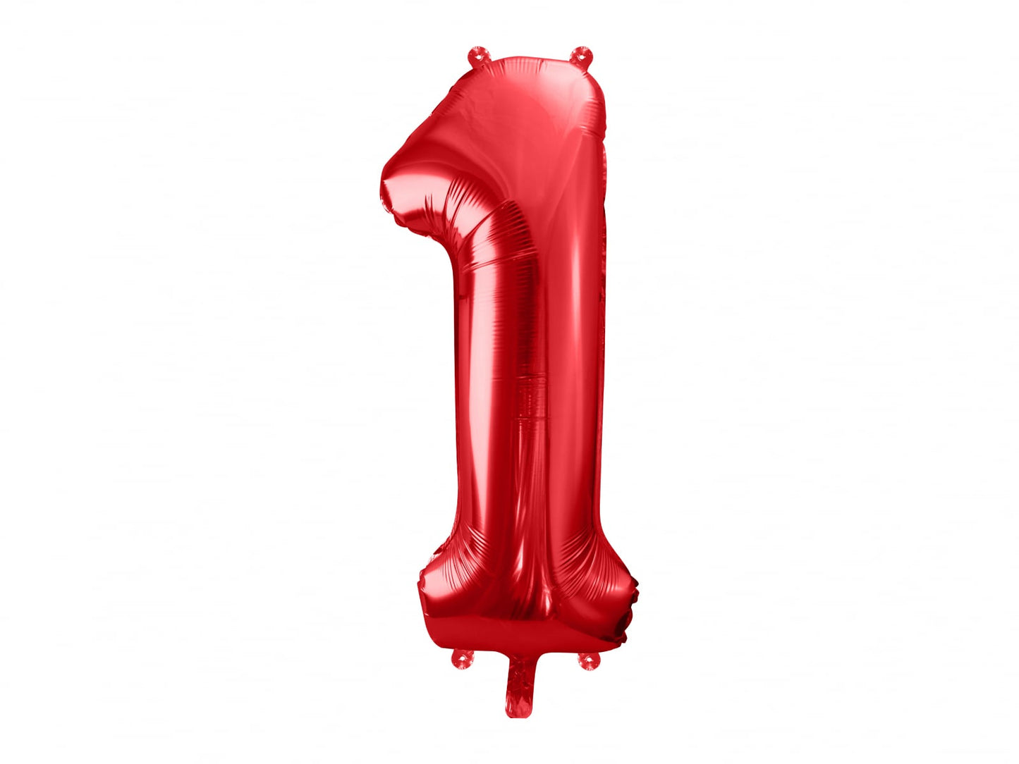Balon folie Numărul "1", 86 cm, roșu (1 pachet / 1 buc.)
