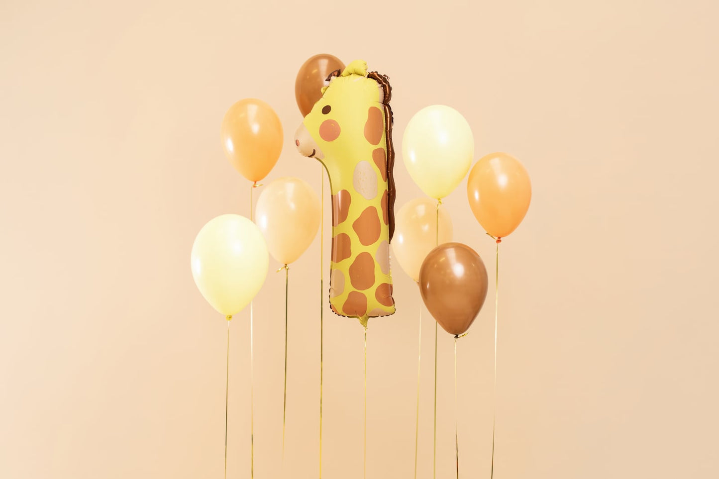 Balon folie Numărul 1 - Girafa, 42x90 cm, mix (1 pachet / 1 buc.)