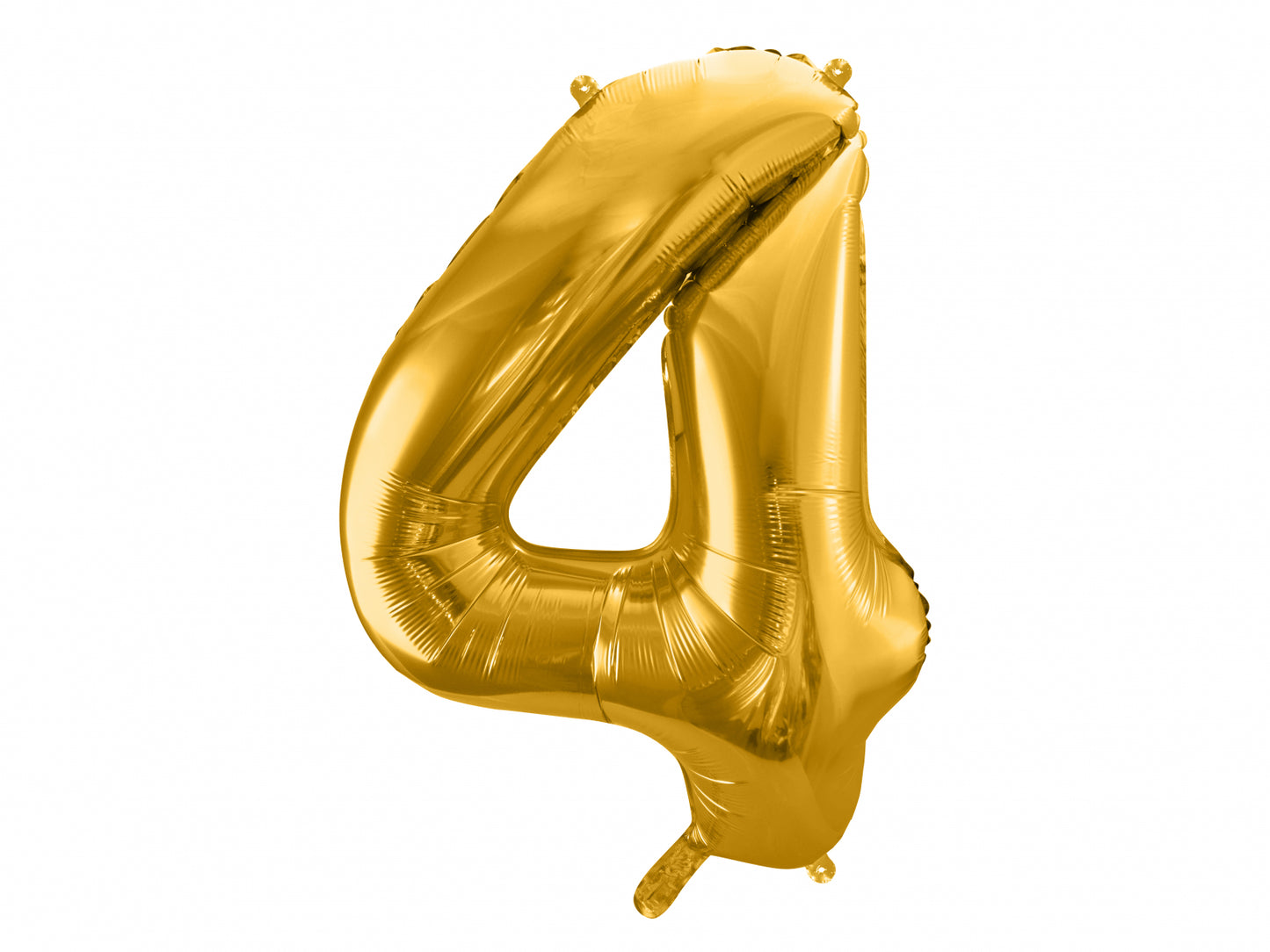 Balon folie Numărul "4", 86 cm, auriu (1 pachet / 1 buc.)