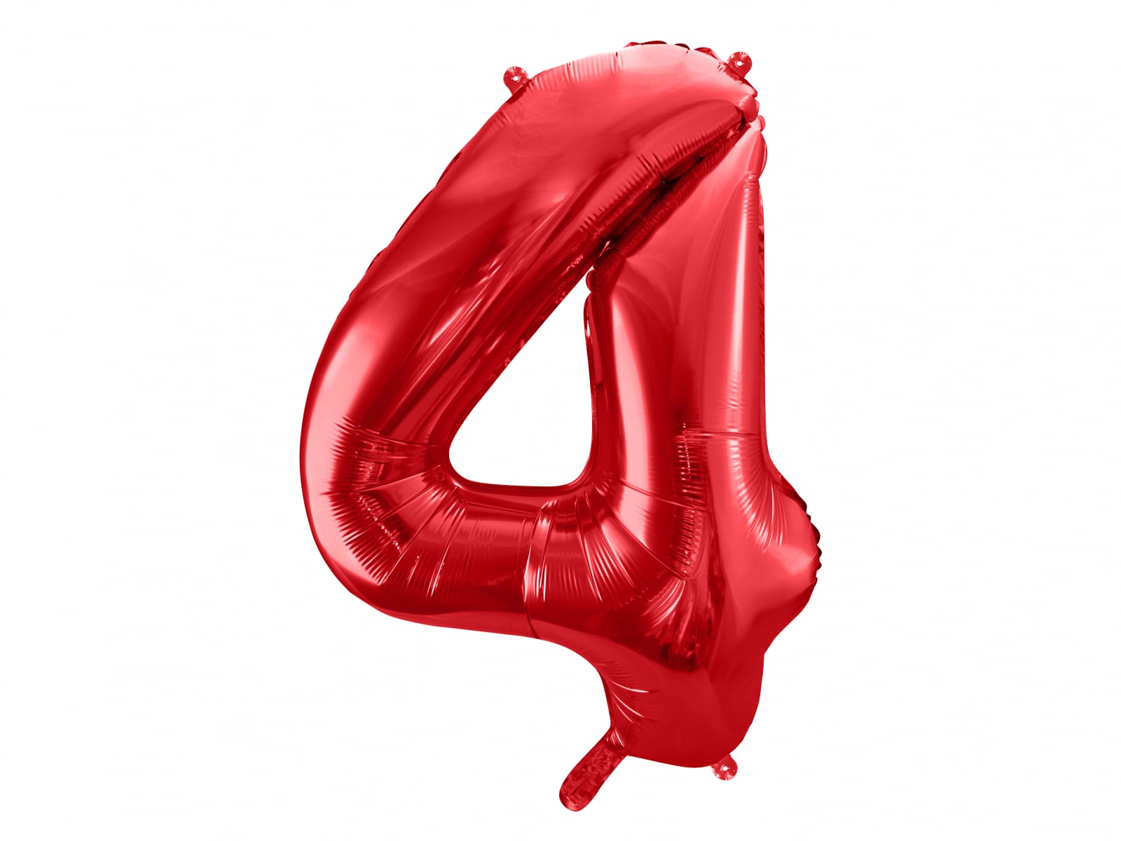 Balon folie Numărul "4", 86 cm, roșu (1 pachet / 1 buc.)