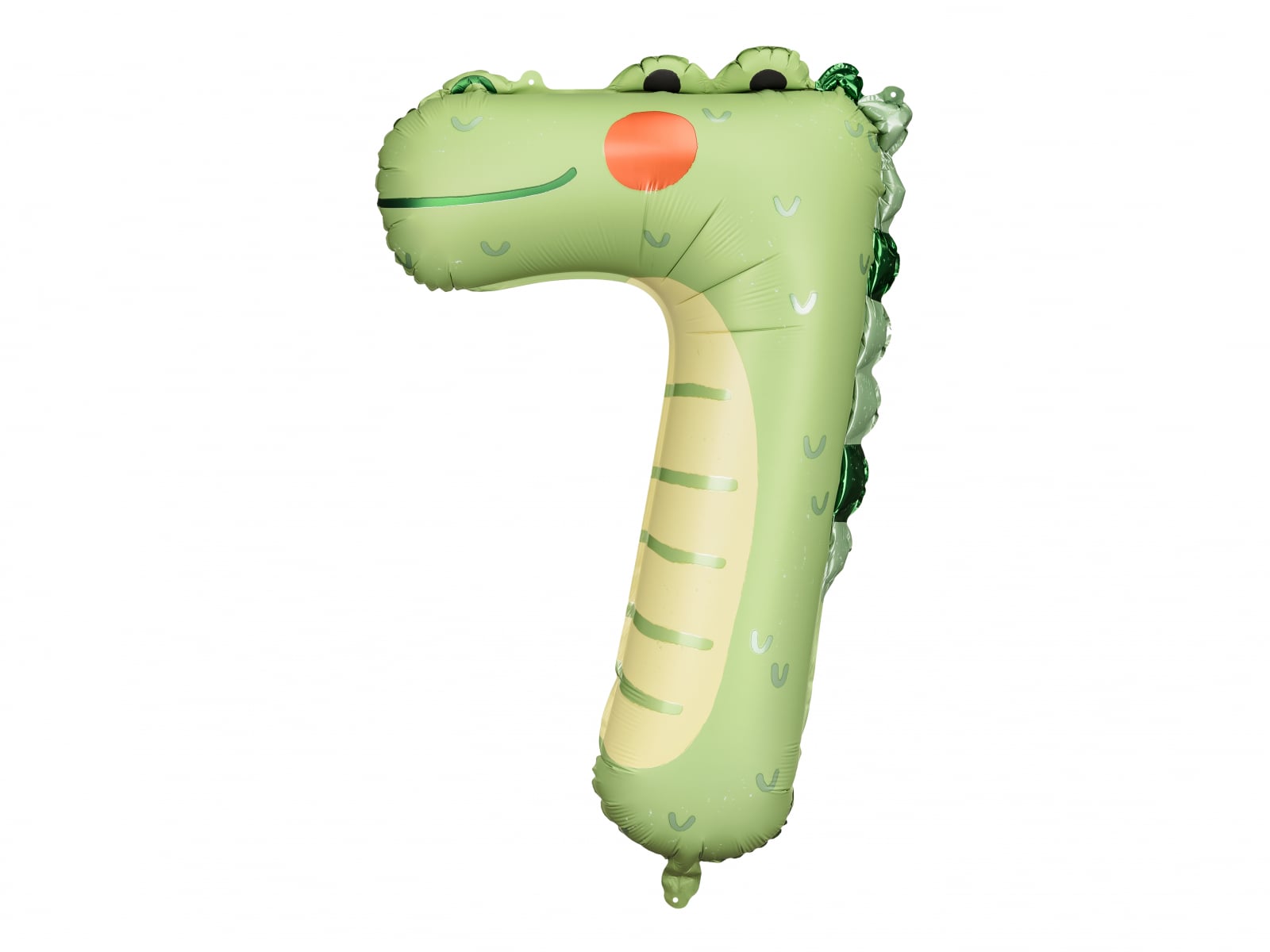 Balon folie Numărul 7 - Crocodilul, 56x85 cm, mix (1 pachet / 1 buc.)
