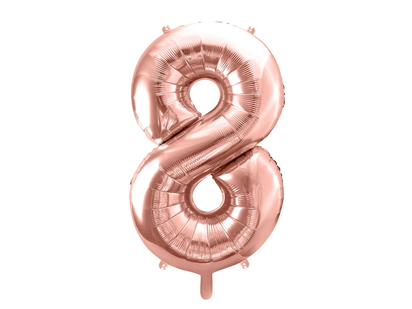 Balon folie Numărul "8", 86 cm, roz auriu (1 pachet / 1 buc.)