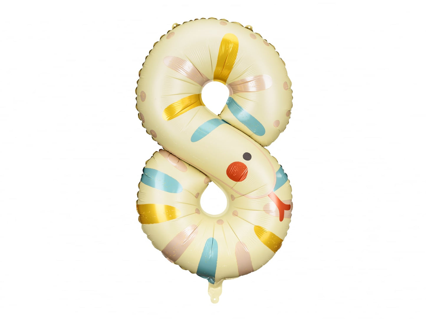 Balon folie Numărul 8 - Sarpe, 55x88 cm, mix (1 pachet / 1 buc.)