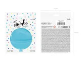 Balon rotund 1m, albastru pastel