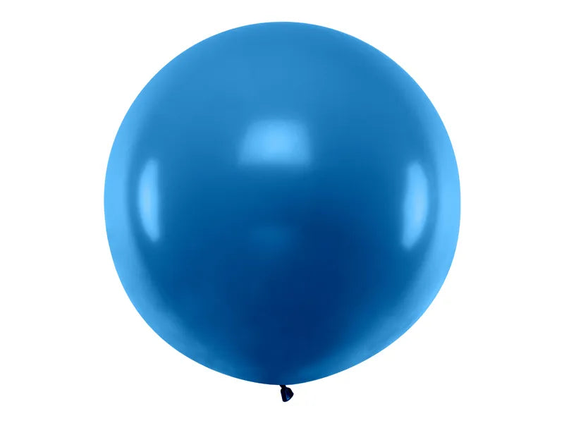 Balon rotund 1m, albastru pastel