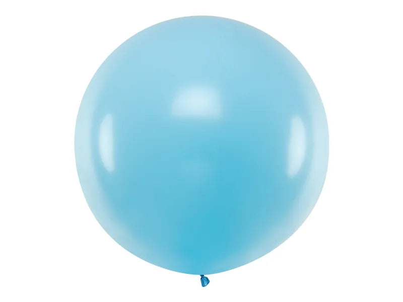 Balon rotund 1m, albastru pastel