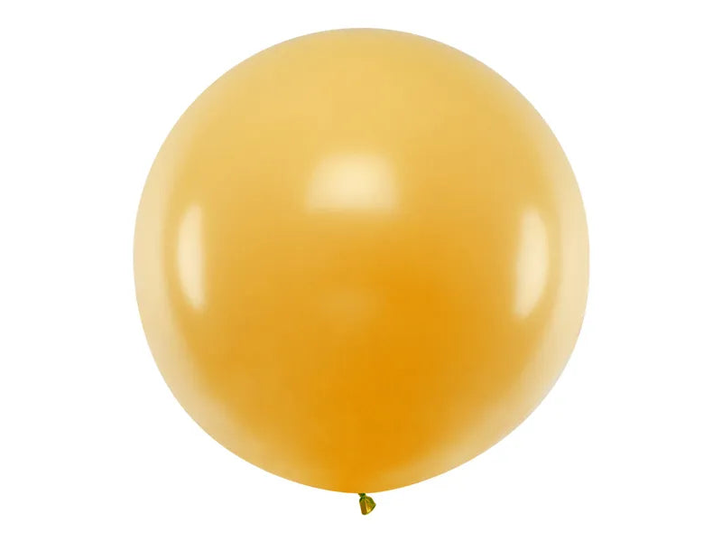 Balon rotund 1m, Auriu Metalizat