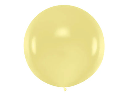 Balon rotund 1m, crem pastel