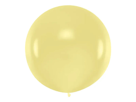 Balon rotund 1m, crem pastel