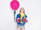Balon rotund 1m, fuchsia pastel