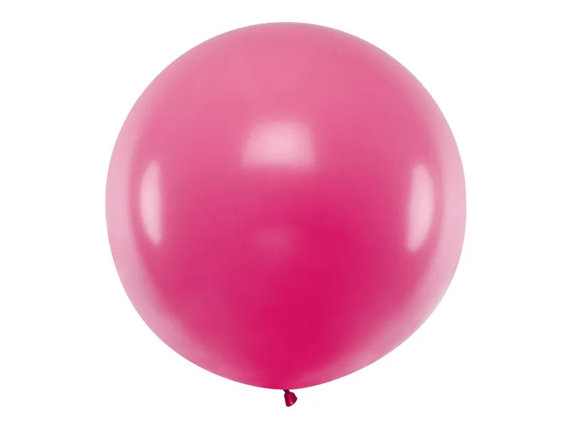 Balon rotund 1m, fuchsia pastel