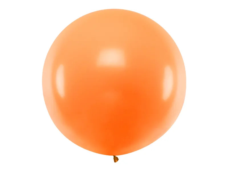 Balon rotund 1m, portocaliu pastel