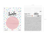 Balon rotund 1m, roz pal pastel