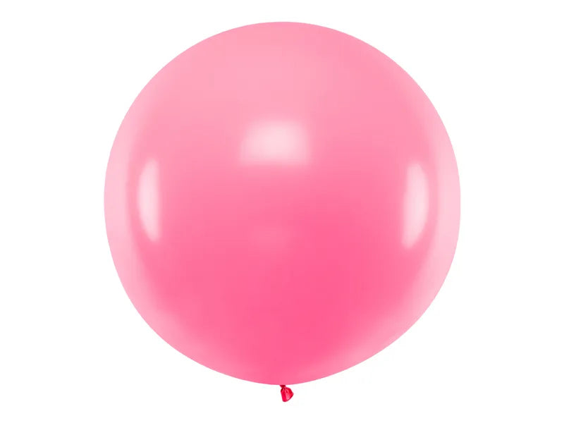 Balon rotund 1m, roz pastel