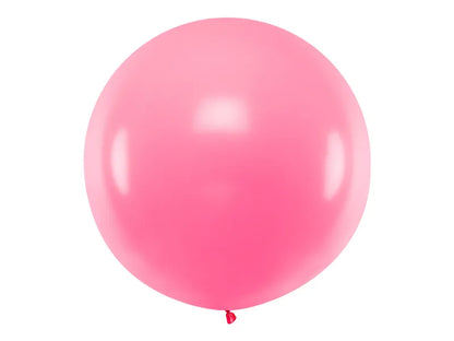 Balon rotund 1m, roz pastel
