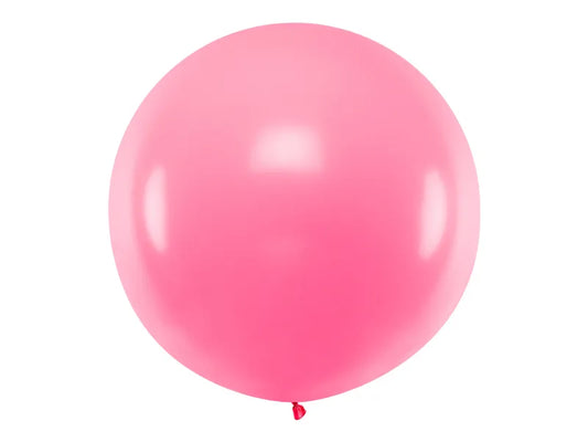 Balon rotund 1m, roz pastel
