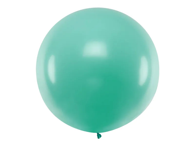 Balon rotund 1m, verde pastel