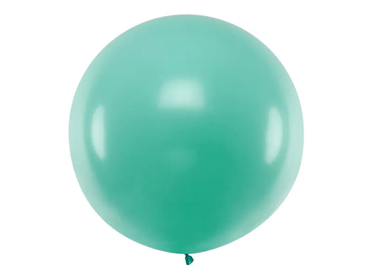 Balon rotund 1m, verde pastel