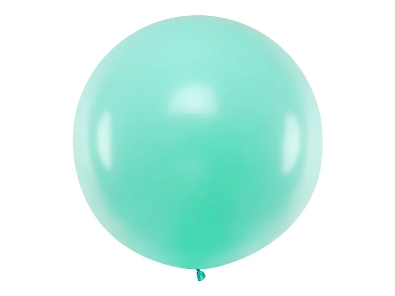Balon rotund 1m, verde pastel deschis