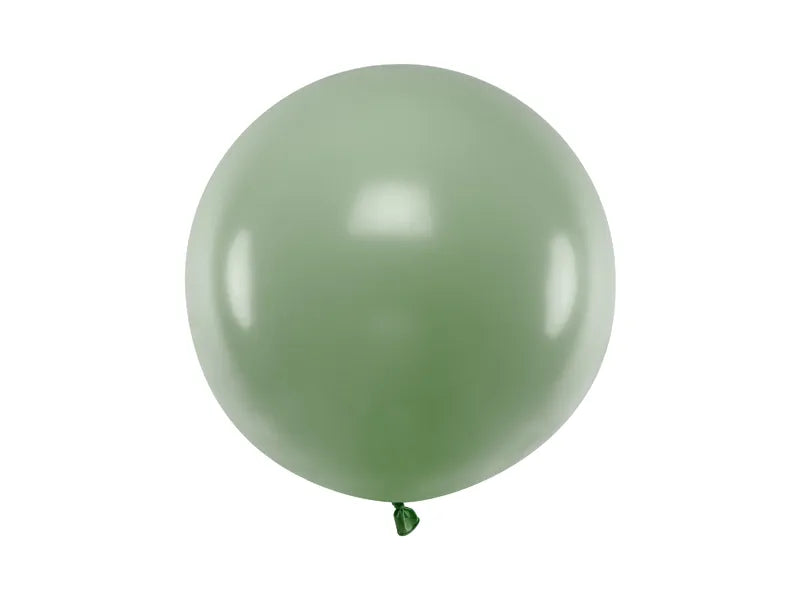 Balon rotund 60 cm, verde rozmarin pastel