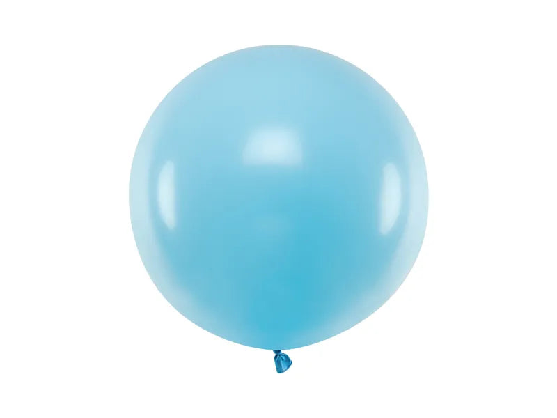 Balon rotund 60cm, albastru pastel