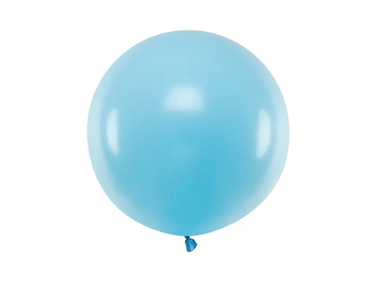 Balon rotund 60cm, albastru pastel