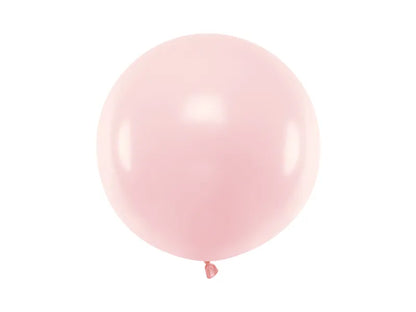 Balon rotund 60cm, roz pal pastel