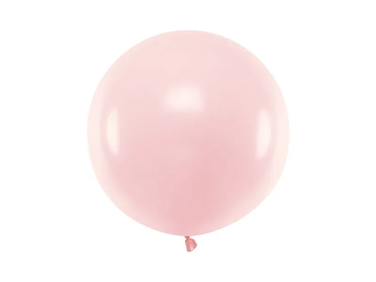 Balon rotund 60cm, roz pal pastel