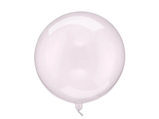 Balon sferă, 40 cm, roz transparent