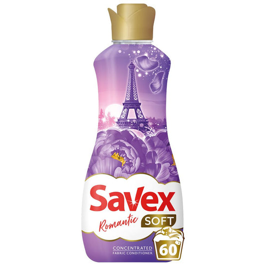 Balsam pentru Rufe, Savex Soft, 1.5 L Concentrat Romantic 60 spalari