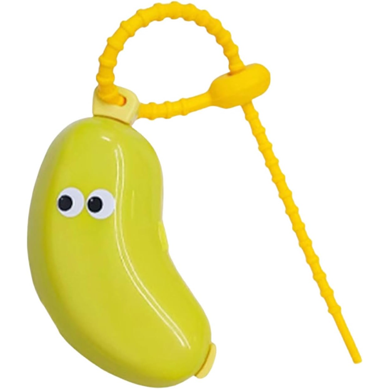 Capac Protector pentru Periuta de Dinti, Klevo, cu Recipient Pasta de Dinti, Portabil, cu Agatatoare, din Plastic 8.7 x 3 cm, Verde/Galben