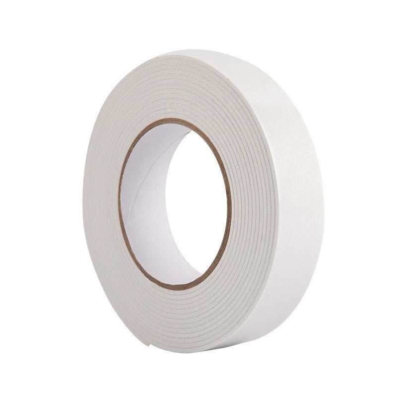 Banda Dubla Adeziva, Klevo, Banda Adeziva cu Burete, pentru Cadouri si Ambalaje, 3 m, Latime 2.5 cm, Alb