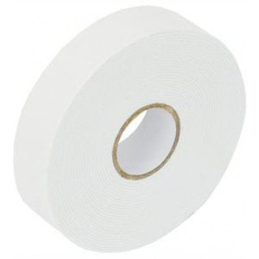 Banda Dubla Adeziva, Klevo, Vascozitate Ridicata, din Spuma, 2 cm Latime, 20 m Lunigme, Alb