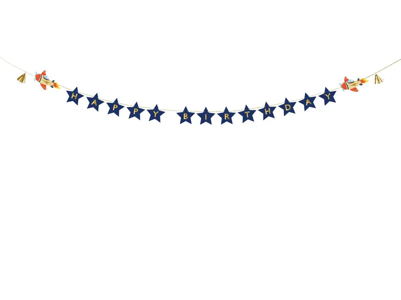 Banner Avioane La Mulți Ani, 2,5 m, mix