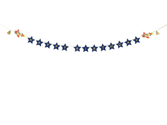 Banner Avioane La Mulți Ani, 2,5 m, mix
