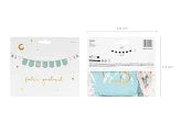 Banner Oh baby cu franjuri, 2,5 m, albastru