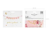 Banner Oh baby cu franjuri, 2,5 m, roz deschis
