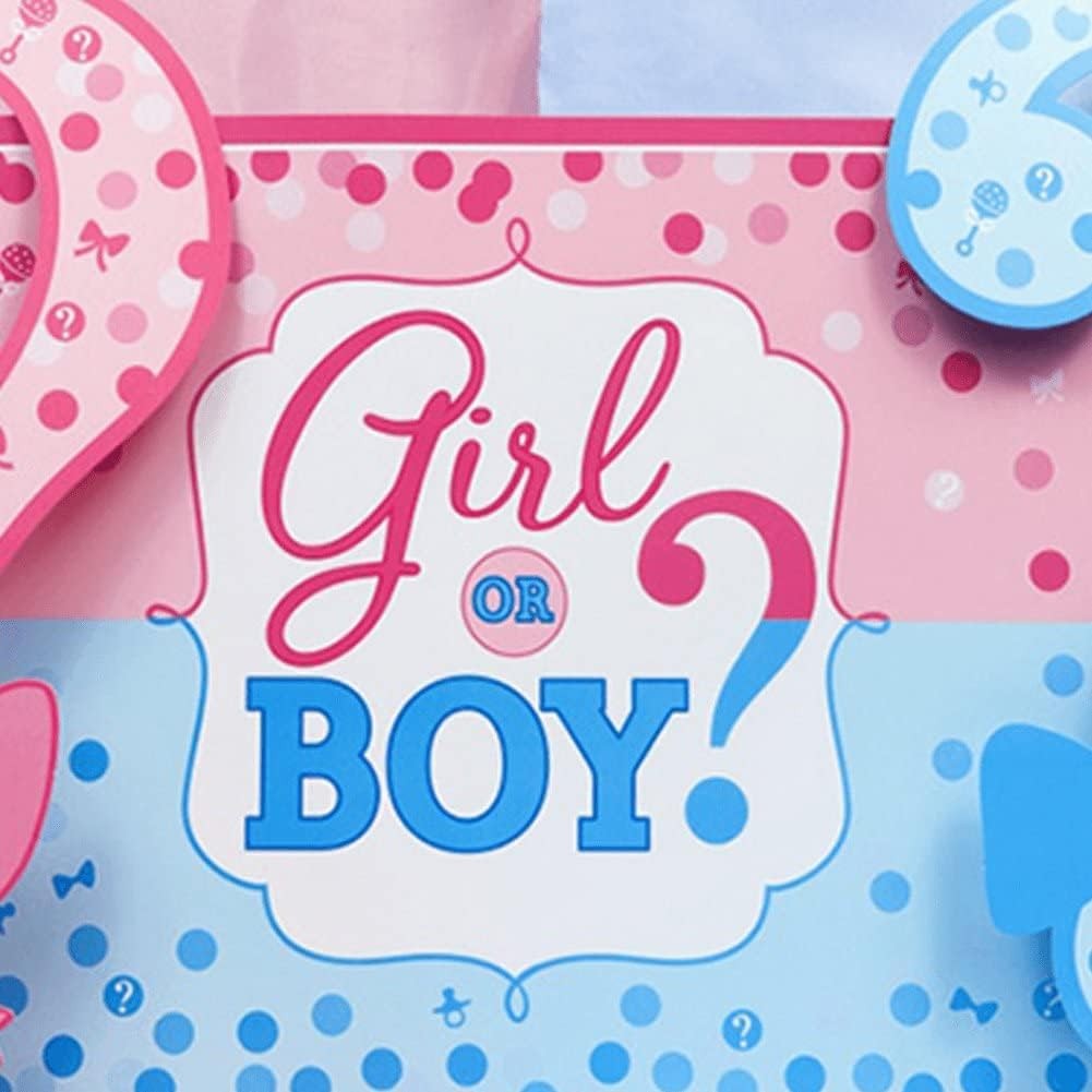 Banner pentru Petrecere, Klevo, Model Girl or Boy, Tematica Gender Reveal, 150 x 100 cm, Albastru Roz