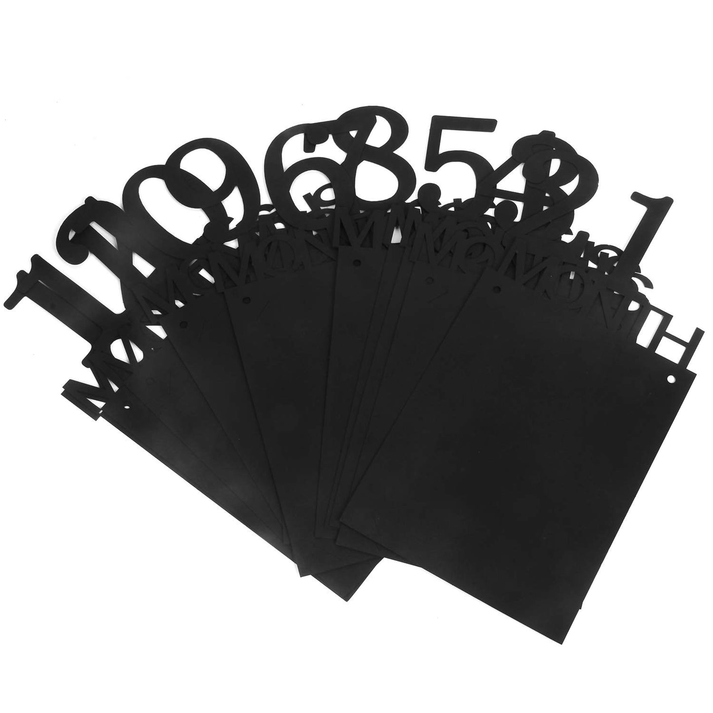 Banner pentru Poze, Klevo, 15.2x10.2 cm, Tema Prima Aniversare, Model Primele 12 Luni, Rola Ata Inclusa, Negru