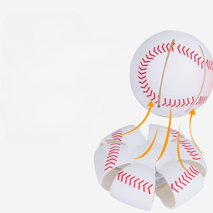 Minge UFO baseball Klevo cu deformare, diametru 8 cm, 3 ani +, lumini LED interactiva, minge magică OZN zburator, minge zburătoare, Alb