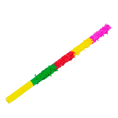Bat pentru Pinata, Klevo, din Carton Rezistent decorat cu Hartie Creponata, Lunigime de 59 cm, Multicolor