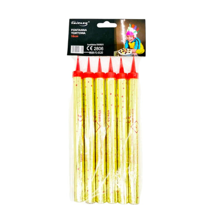 BAX Artificii pentru tort aurii 18 cm Engros