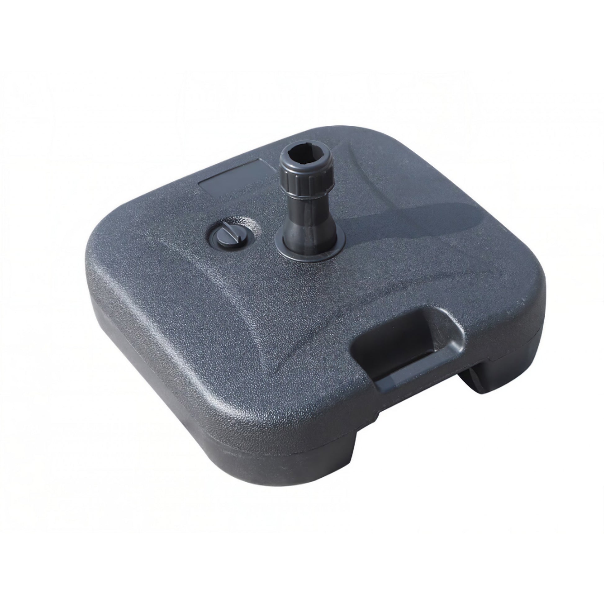 Baza umbrela din plastic, Klevo, patrata, 22 litri, neagra