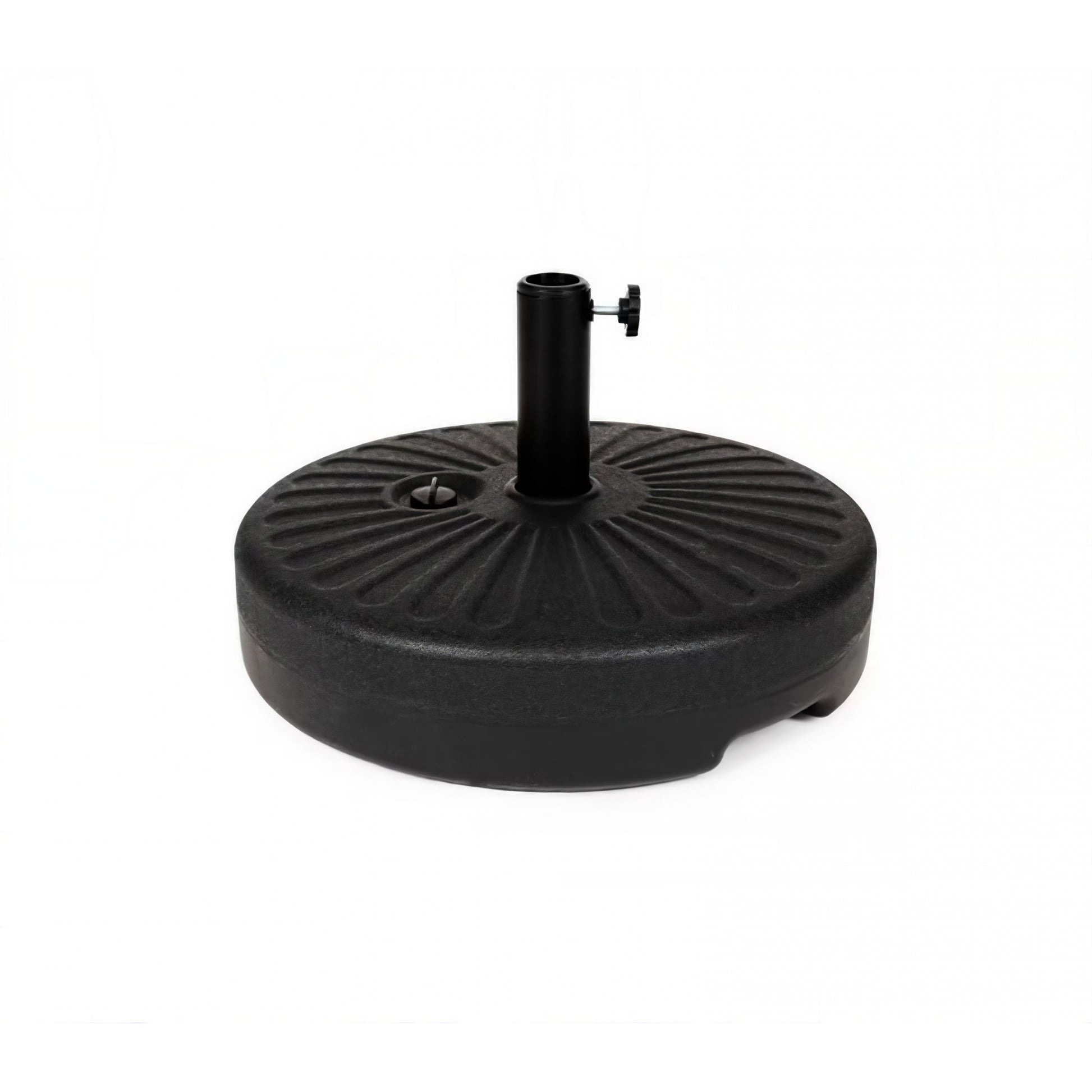 Baza umbrela din plastic Klevo, rotunda, 22 litri, neagra