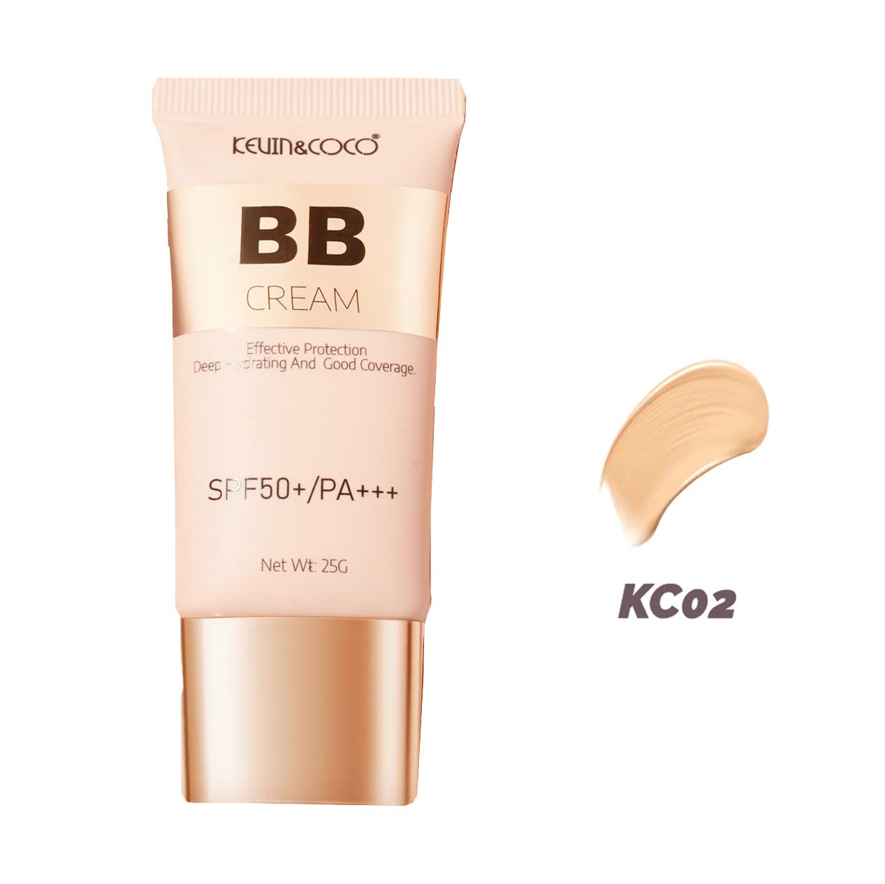 Crema BB Kevin&Coco Radiance-Enhancing, SPF 50+, PA +++, 4.5x1.5x10.8cm, 25 g, Nuanta KC02