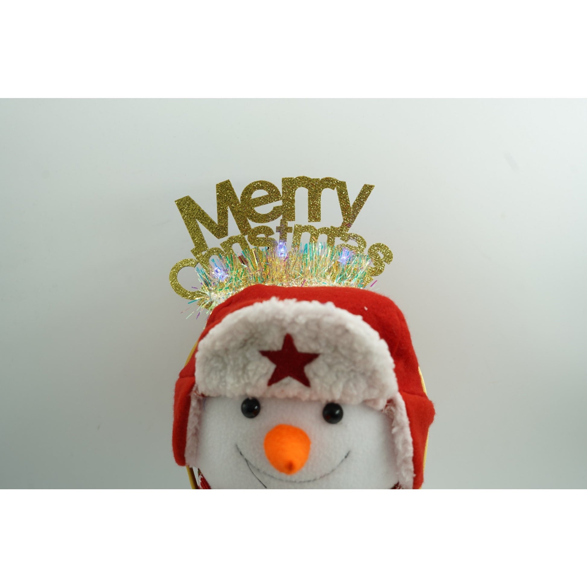 Bentita/cerc Mery Cristmas, culoare auriu cu beteala, marime standard, Klevo